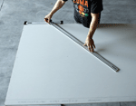 Adjustable Drywall Ruler (in use)