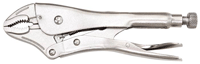 Curved Locking Pliers with Wire Cutter